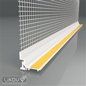 LIKOV LS3-400 lišta okenní začišťovací 3D s flexibilní smyčkou a skl. tk. 100mm délka 2,4m